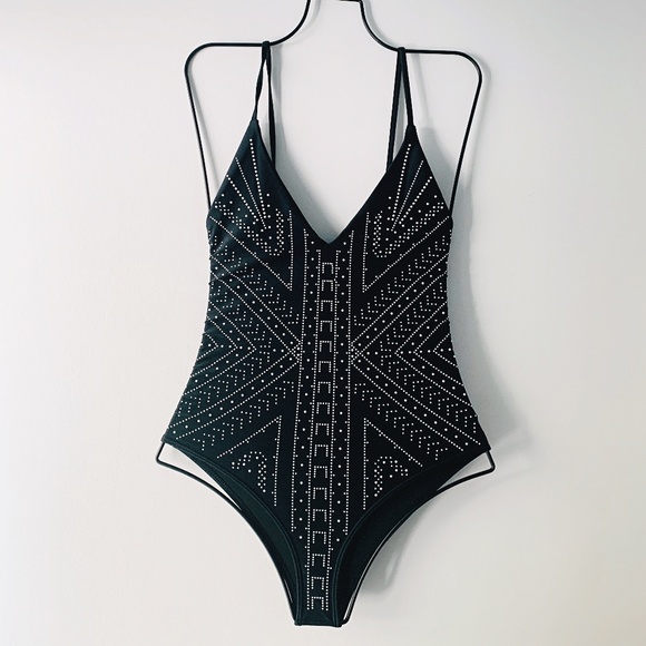 embellished one piece swimsuits